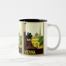 Viagem austríaco do vintage do ~ de Viena Caneca