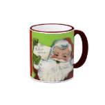 Viagem de Papai Noel ou canecas de café, canecas d