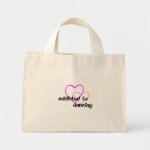 Viciado aos t-shirt e aos presentes de dança bolsas