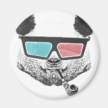 Vidros 3-D da panda do vintage Ima
