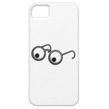 Vidros dos desenhos animados capas de iPhone 5 Case-Mate