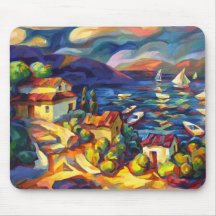 Vila pelo mar mousepad