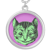 Vintage Alice no pendente do gato de Cheshire do p Pingentes