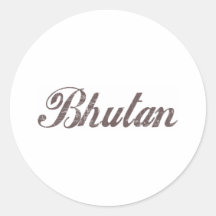 Vintage Bhutan Adesivo