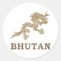 Vintage Bhutan Adesivos