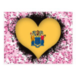 Vintage eu amo New-jersey Cartao Postal