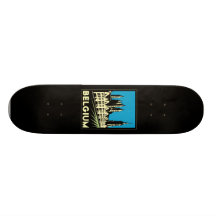 vintage retro do viagem do art deco de Bélgica Eur Skate