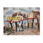 Vintage South Dakota Cartão Postal