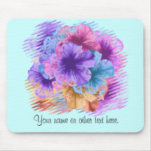 Violetas idas selvagens mousepad