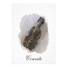 Violino Convite Personalizado