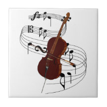 Violoncelo Azulejo De Cerâmica