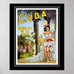 Visita Cuba do viagem dos posteres vintage tamanho