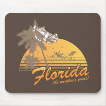 Visite Florida, o excelente do tempo - furacão Mouse Pad