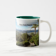 Vista do castelo de Hearst Caneca