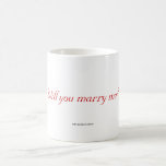 Você casar-me-á? caneca