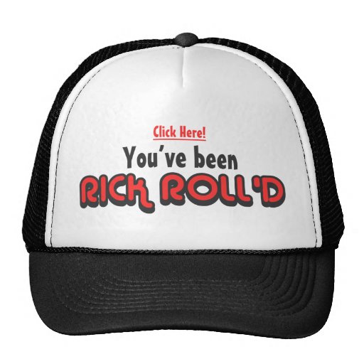 Você foi chapéu do camionista de Roll'd do rick Bonés