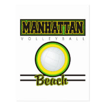Voleibol de Manhattan Beach Cartões Postais