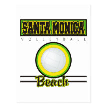 Voleibol de praia de Santa Monica Cartoes Postais