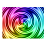 Vortex colorido abstrato de espiralamento cartao postal