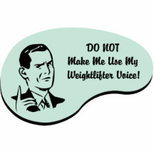 Voz do Weightlifter Foto Escultura
