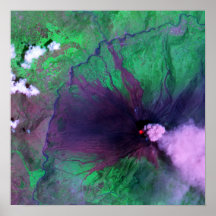 Vulcão de Tungurahua em Equador Impressão
