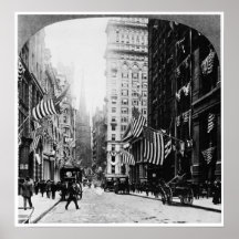 Wall Street 1900 Posteres