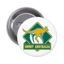 wallaby do canguru de Austrália do rugby Boton