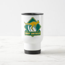 wallaby do canguru de Austrália do rugby Caneca