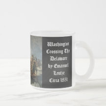 Washington que cruza o Delaware Canecas