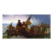Washington que cruza o Delaware por Emanuel Leutze Cartao Com Fotos Personalizado