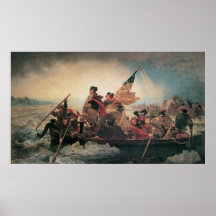 Washington que cruza o Delaware por Emanuel Leutze Posters