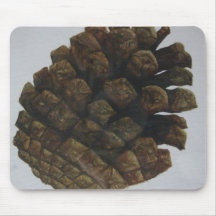watercolour do pinecone mouse pad
