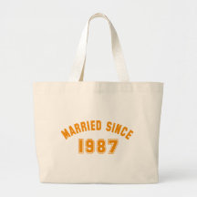 wedding anniversary bolsa de lona