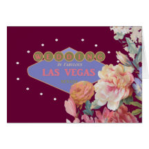 Wedding no cartão de Las Vegas