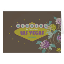 Wedding no cartão de Las Vegas