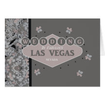 Wedding no cartão de Las Vegas