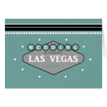 Wedding no cartão de Las Vegas