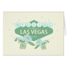 Wedding no cartão de Las Vegas