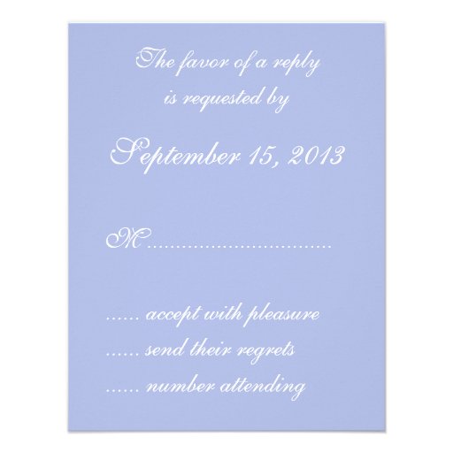 Wedgewood Blue1 que Wedding cartões de RSVP Convites
