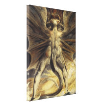 William Blake - o grande dragão vermelho e a mulhe Impressão Em Tela Canvas