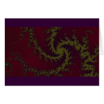 Winered fractal whirlwind cartao