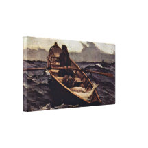 Winslow Homer - aviso da névoa (o aviso da névoa) Impressão De Canvas Envolvida