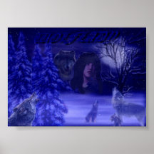 Wolflady Poster