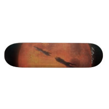 Wolfs a chuva, a chuva do lobo skate personalizado