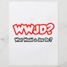 WWJD… o que um judeu faria? Panfletos Personalizado