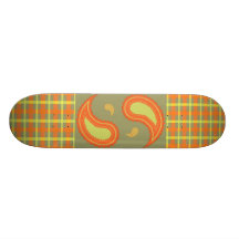 Xadrez da colheita & conselho de Paisley Skates