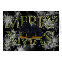 Xmas alegre do Scottie! (Champagne) Cartao