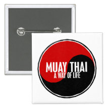 Yin Yang Muay 1 tailandês Pins