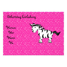 Zebra de Geburtstag Einladung Convites Personalizados