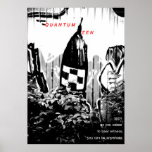 Zen do quantum: você pode estar em qualquer lugar posters